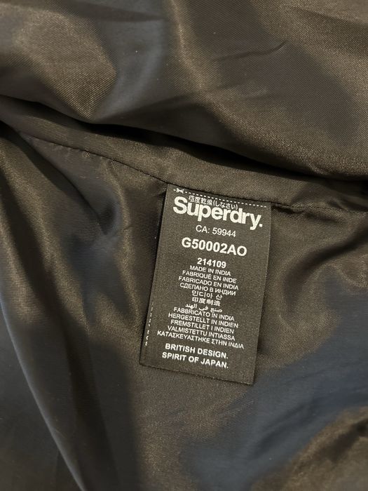 Geaca din piele bomber Superdry