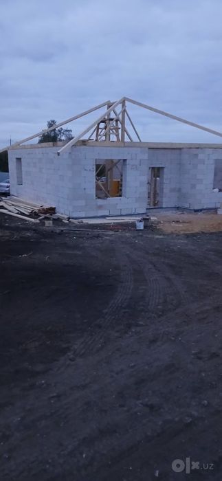 Бетон куйиш, газа блок териш, том, йопищ