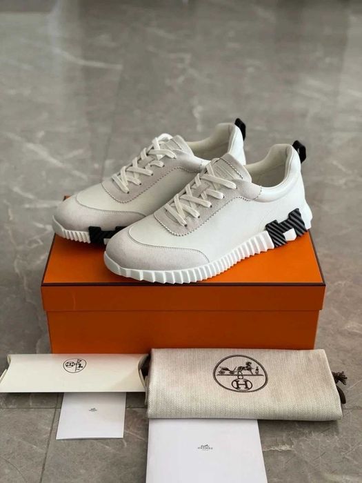 Hermes Bouncing Sneakers White Leather (40-45 номер)