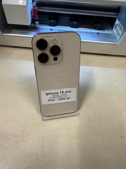 Iphone 16 pro / 128 gb / 100% baterie / Impecabil ca Nou / garantie