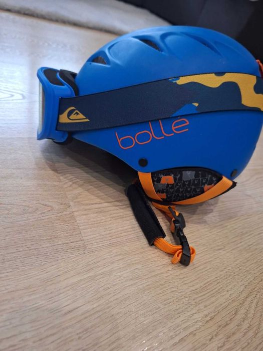 Детска ски каска Bolle размер M 53-58 см и ски очила QuickSilver