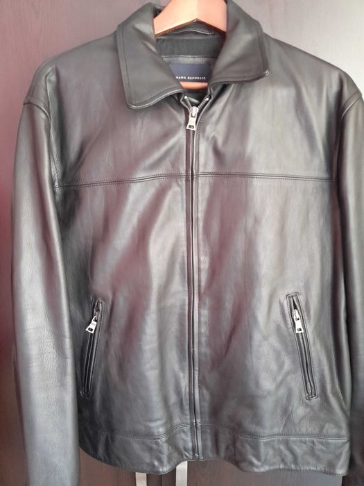 Ново мъжко яке от естествена  кожа  Banana Republic