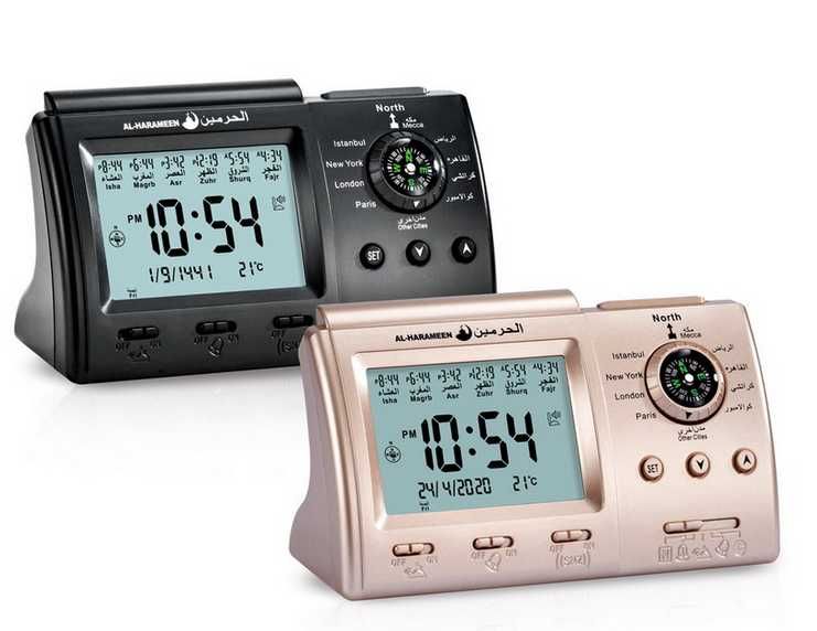 HA-3005 Дигитален с LCD дисплей за показване на времето и датата на азана.