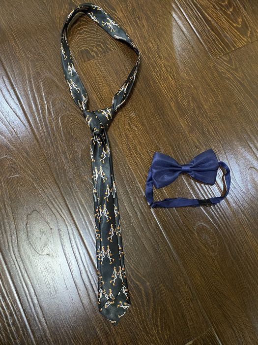 Дизайнерский галстук из шелка и бабочка