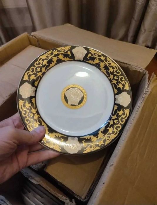 Set farfurii Caesarion „Da Vinci” –  decor 24K – 30 piese