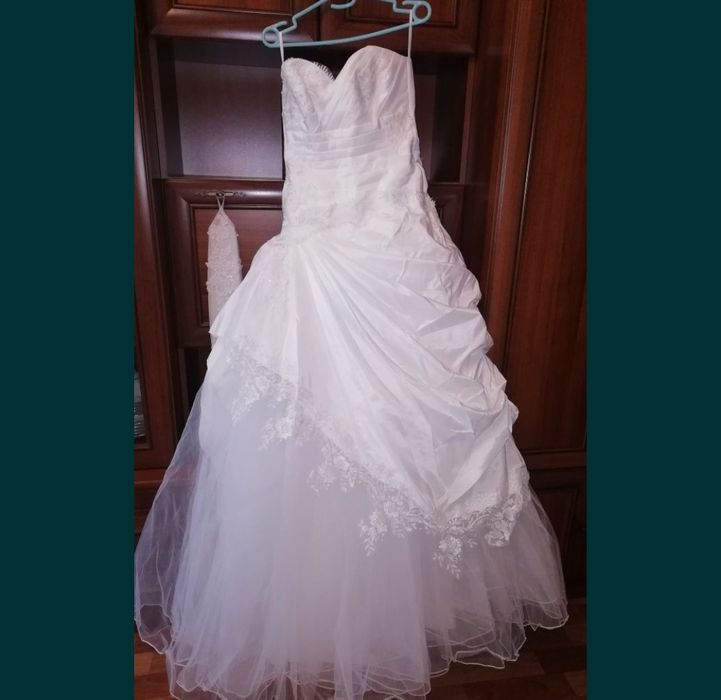 Фата, перчатки в ПОДАРОК! Свадебное платье.