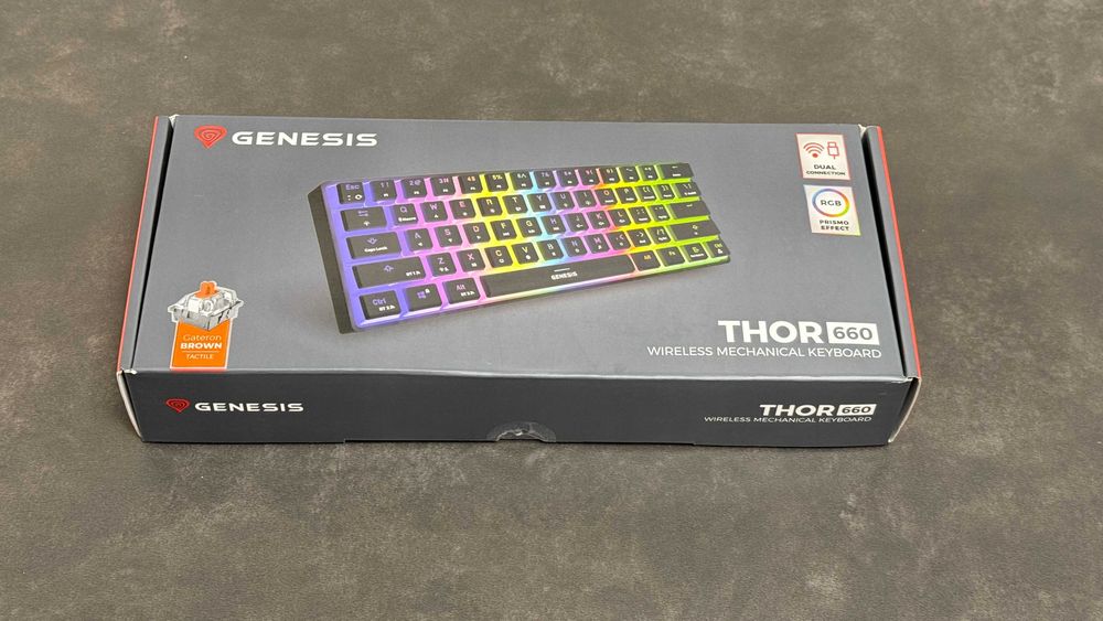Безжична Механична Клавиатура Genesis Thor 660 60% (Brown суичове)