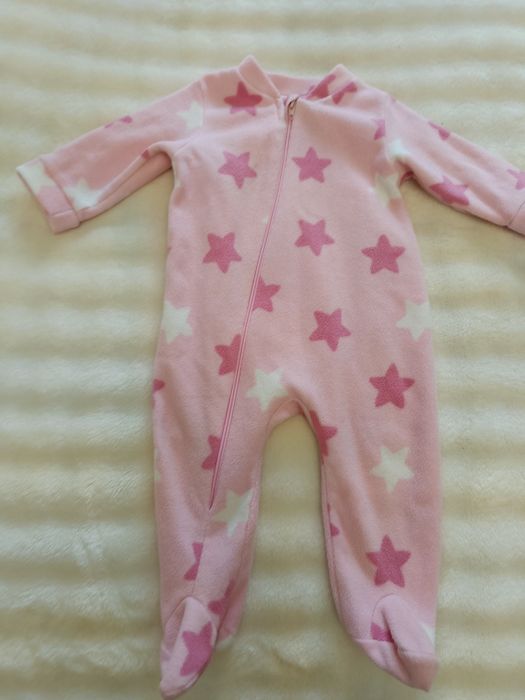 Слип комбинезон флисовый теплый 74см рост