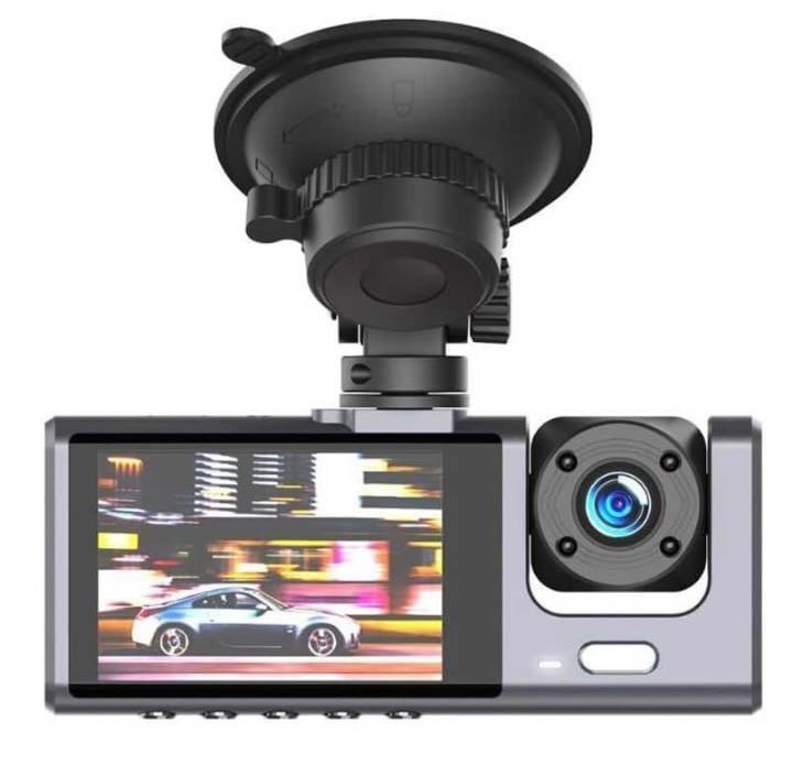 Camera Auto cu Ventuza, XO-XJ03, Fata si Spate, Baterie 200mAh, Negru