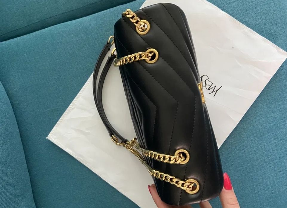 Маркова дамска чанта,естествена кожа