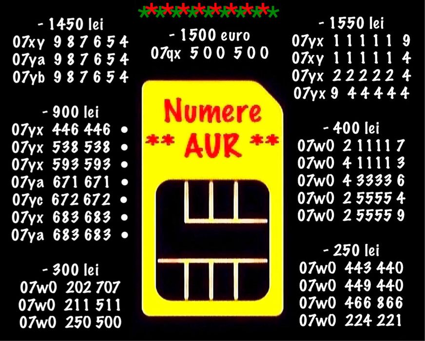 NumereVipAurGoldNumar
