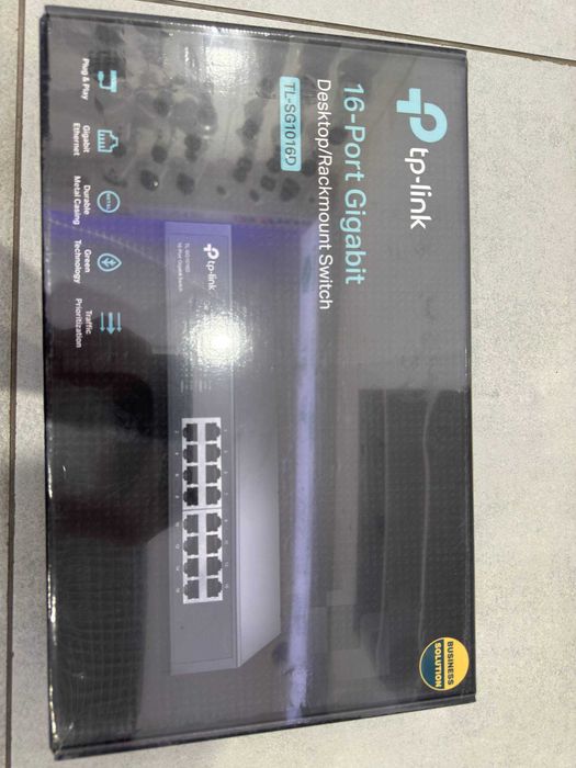 Коммутатор Гигабитный 16 портов TP-LINK TL-SG1016D