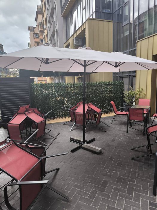 Градински мебели Комплект , Чадър