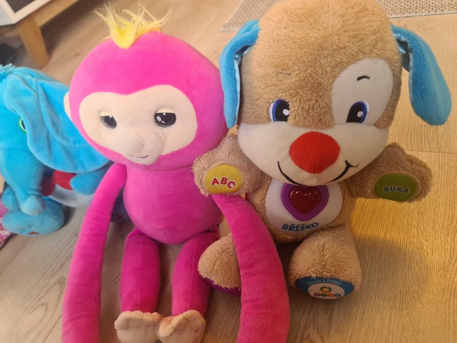 Jucarii Catel Fisher Price Elefant Cucu Bau - Maimuta Fingerlings Hugs