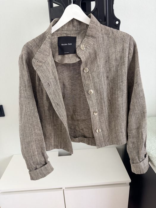 Льняной жакет Massimo Dutti