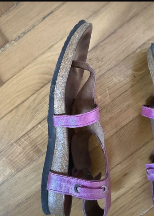 Sandale Scholl/ piele roz sidefat/ 37