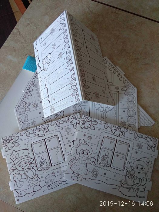 Домик раскраска настольный