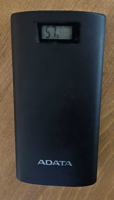 Външна батерия ADATA P20000D, 20 000 mAh, 2xUSB, LED, Black