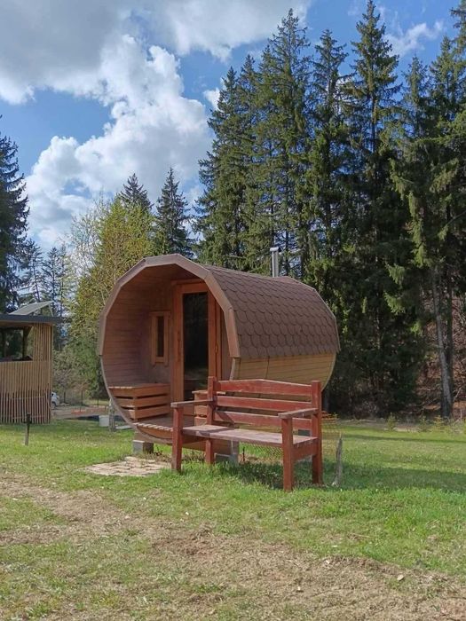 Vand Sauna butoi ,cu soba