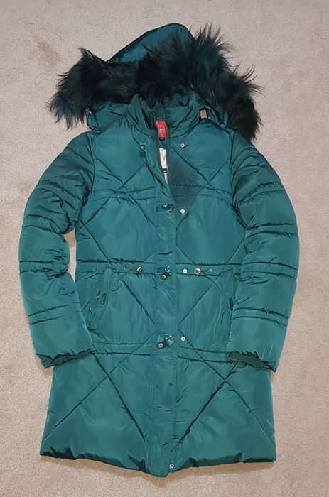 Куртка пуховик изумрудного цвета
