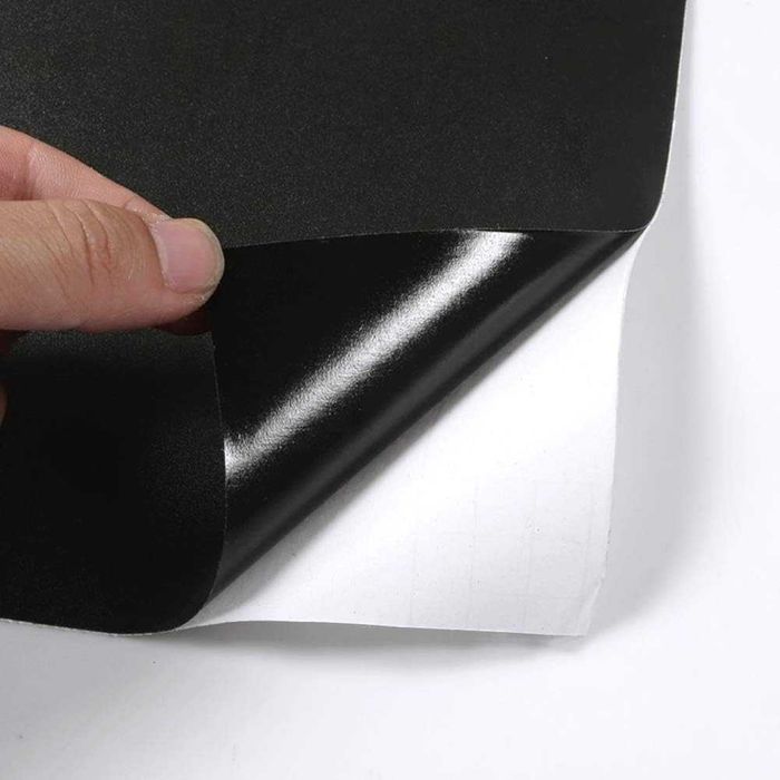 Folie autoadeziva neagra lucioasa 40x500 cm pentru mobila bucatarie rezistenta la apa PVC - LIVRARE GRATUITA !