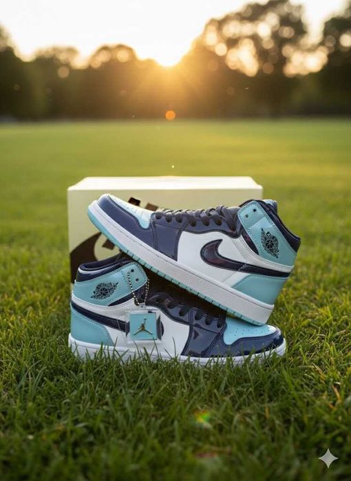 Adidasi Jordan 1 UNC Bread - Adidasi Fete Baieti