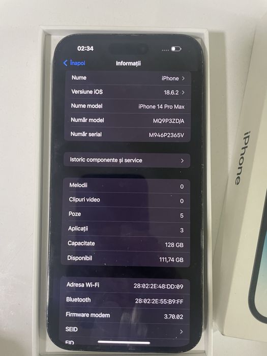 Iphone 14 pro max baterie 100%