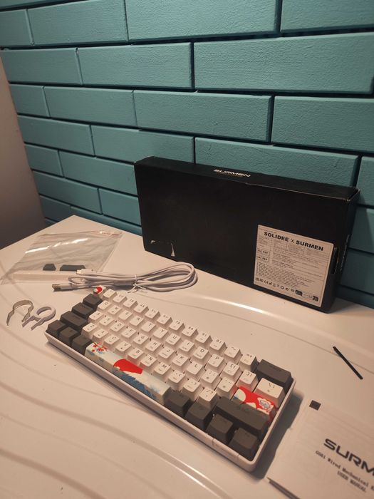SOLIDEE 60% механична клавиатура 61 клавиша с LED подсветка
