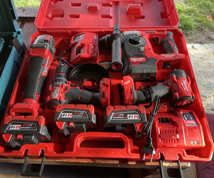 Комплект акумулаторни ел инстрименти milwaukee tools m18 fuel