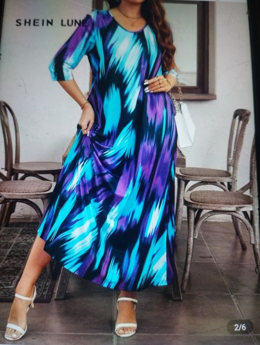 Vând rochie plisata , rochii 2 xl