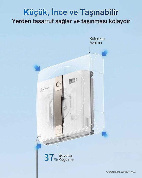 ECOVACS WINBOT Мини робот за почистване на прозорци с компактен дизайн