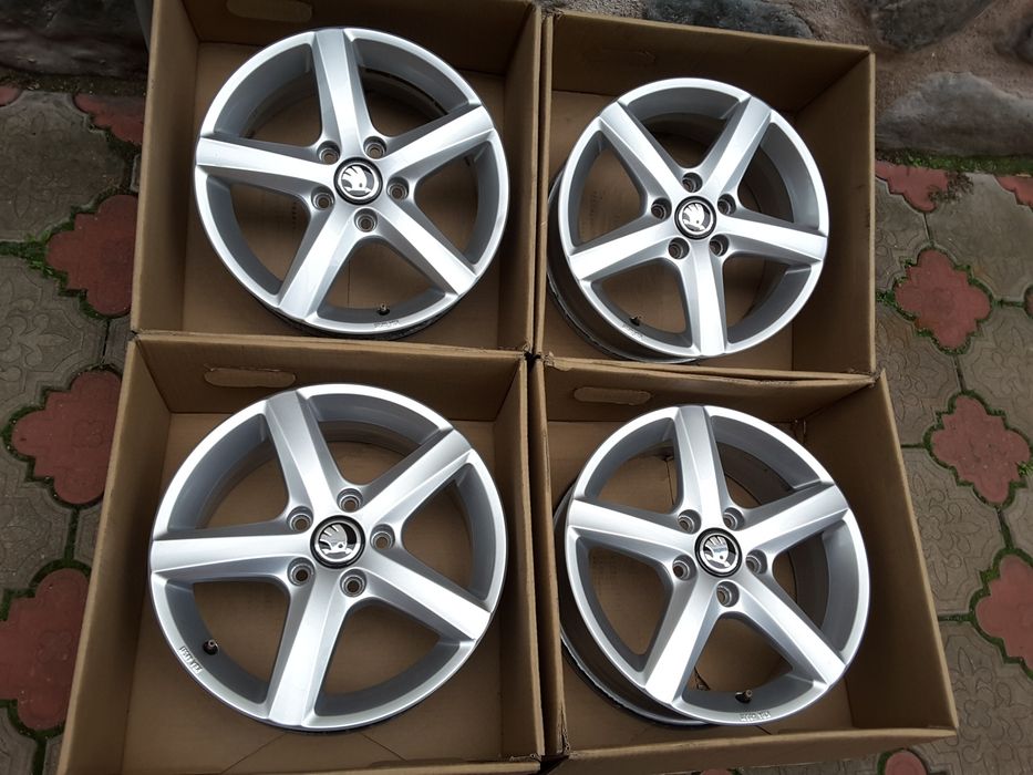 jante aliaj 16; 5x112; originale Vw, Skoda Superb, Octavia 2, 3, 4