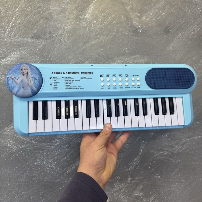 Пиано с микрофон 37 клавиша Frozen Замръзналото кралство йоника 42х15с