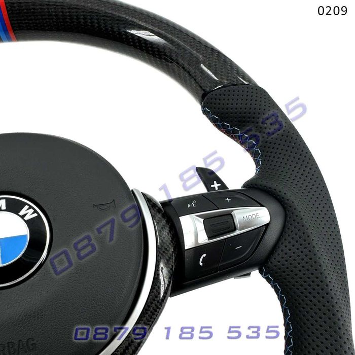 Карбонов волан цветни конци шев BMW 5 6 7 F10 F06 серия М спорт бмв ф