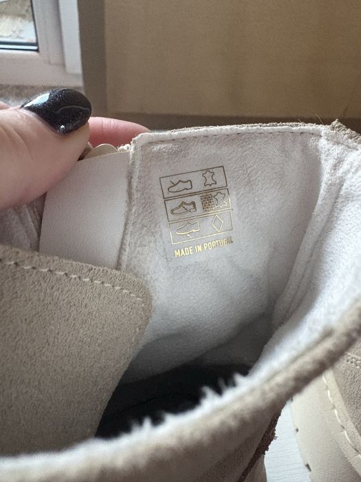 Ghete bocanci piele naturala Steve Madden bej