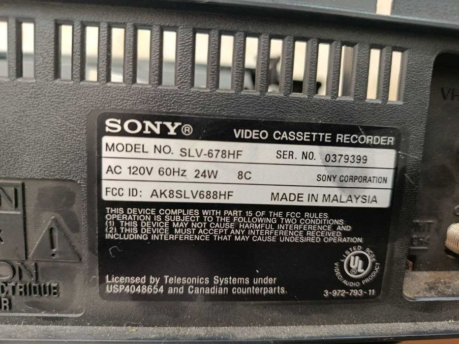 Sony SLV-678HF Stereo Hi-Fi