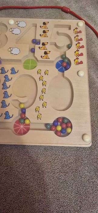 Детска обучителна дървена игра