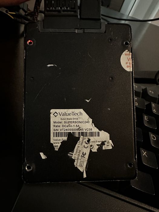 SSD ValueTech Supersonic 240gb 96% healt