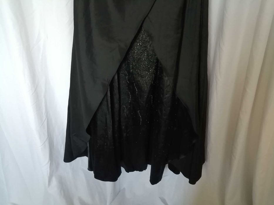 Официална дълга дамска рокля с мъниста р-р L - марка LISSA