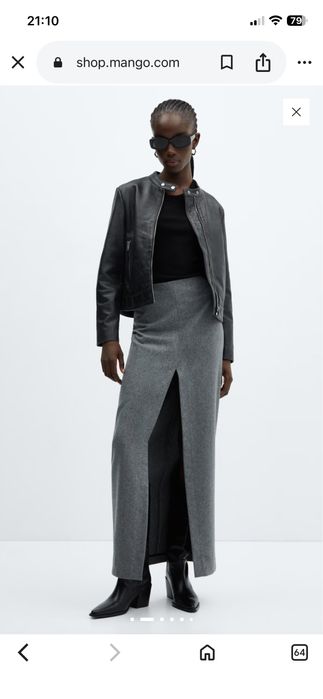 Кожено яке Mango