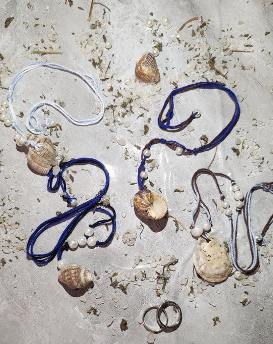 Ожирелье с настоящими ракушками