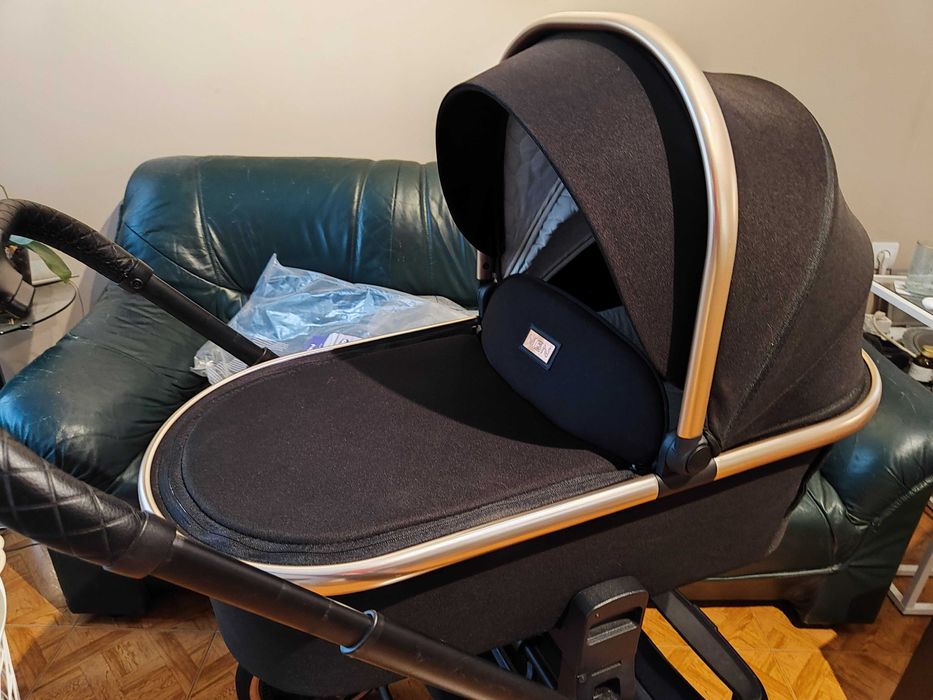 Детска количка 3 в 1 moon ReSea Sport (black)