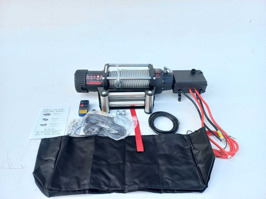 Troliu auto 12 V ,Troliu 13500lbs,troliu 6.2 tone forta nou cu factura