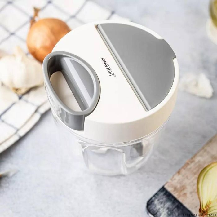 Dispozitiv pentru tocat legume si fructe, alb, diametru 12,5 cm,