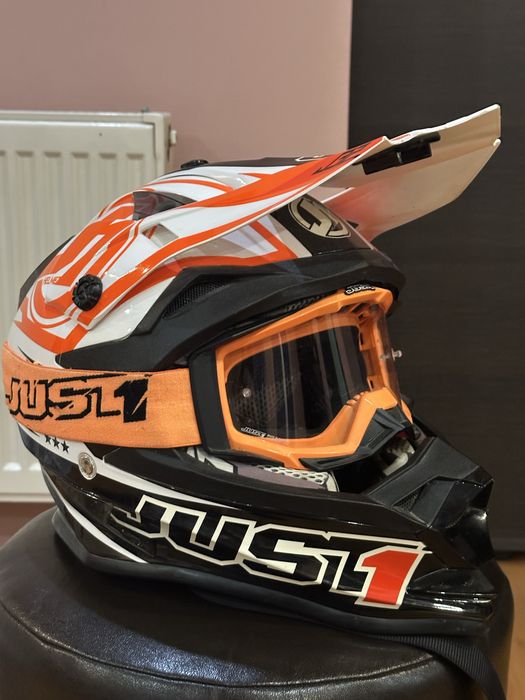 Каска за кросов мотор с очила