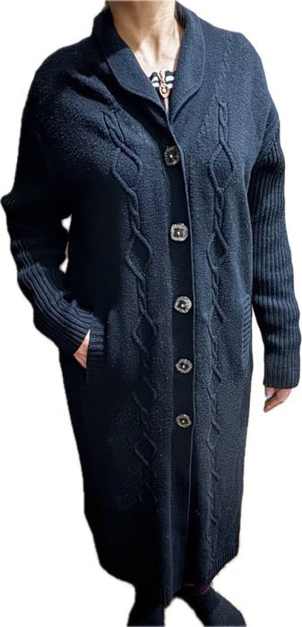 кардиган вязанный теплый