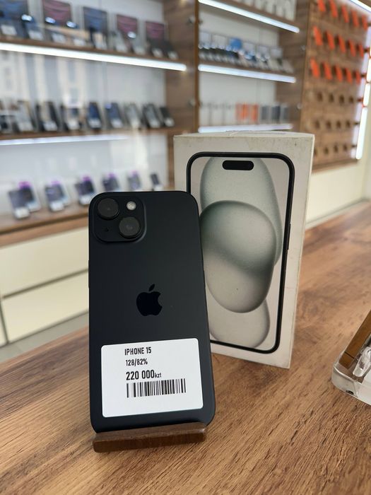 Айфон15•128ГБ/82%қара