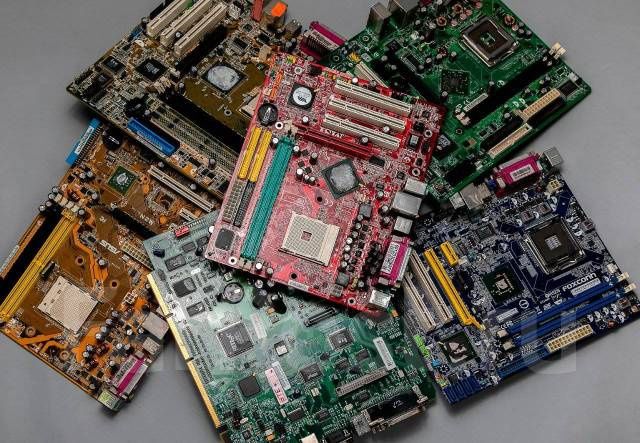 Материнская плата видеокарта озу блок питания платы