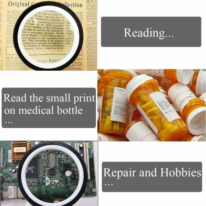 Lupa profesionala marire 30X cu 12 LED-uri. Noua ambalata!