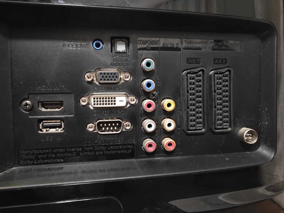 TV Monitor HD 20 inch sau 51 cm, hdmi, vga, usb, cablu dvb, scart